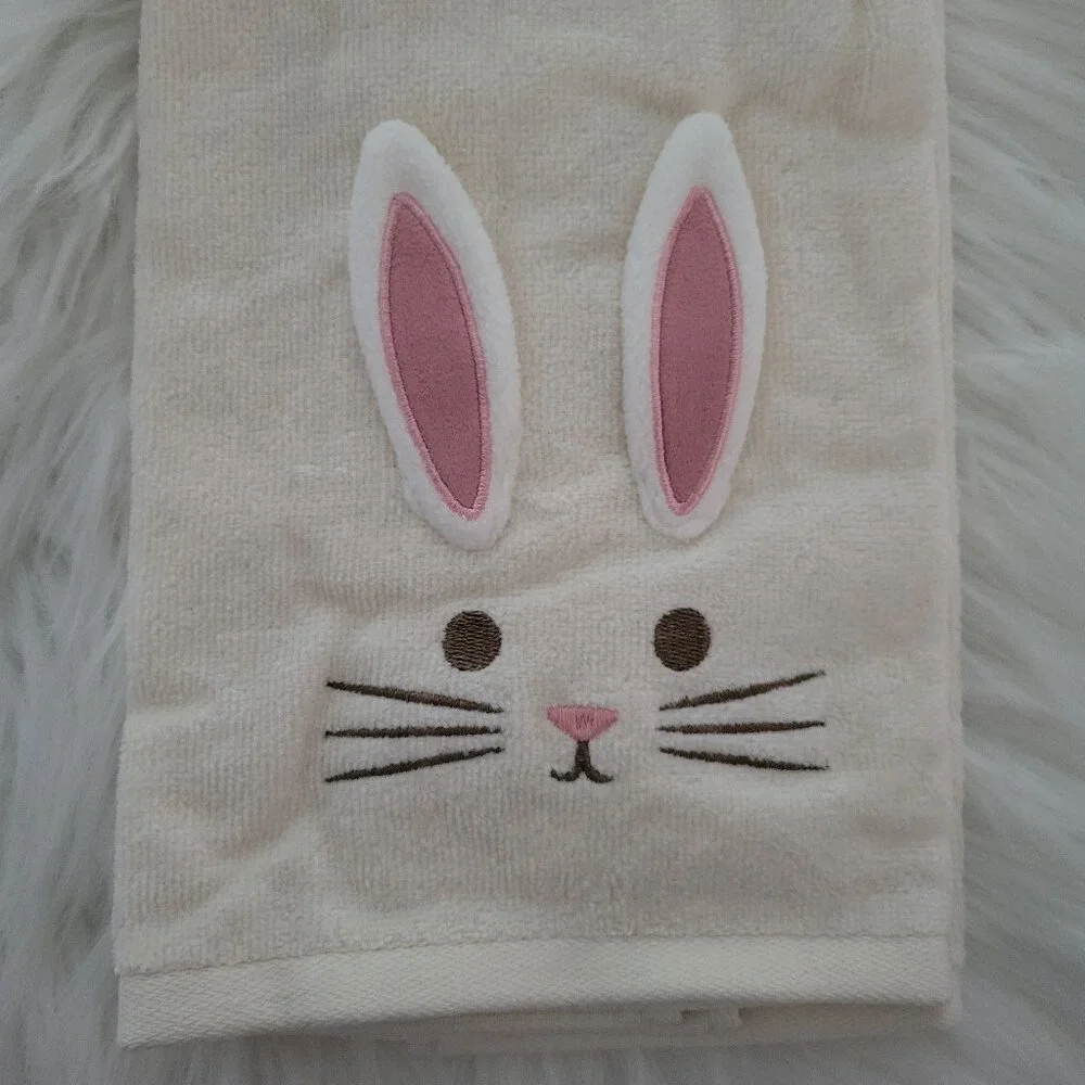 Spring Bunny Design Hand Towel Set